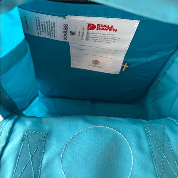 Fjallraven Kaken Mini Sling Crossbody Small pack Deep Turquoise Blue NWT - Picture 5 of 10